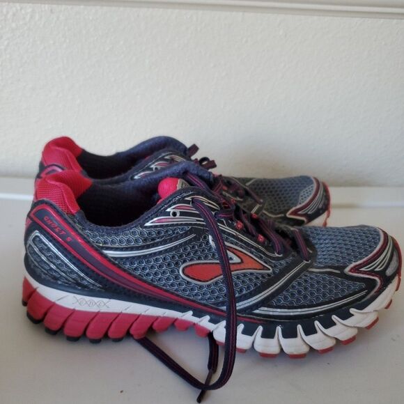 Brooks Womens Ghost 6 DNA Gray/Pink Athletic Active Running Sneakers Size 7 - Picture 4 of 15
